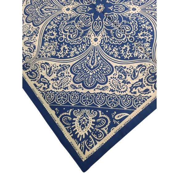Paisley Bandanas 22"x22" Cotton Square Handkerchiefs Blue Red Yellow 3 Multicolo - Picture 6 of 12